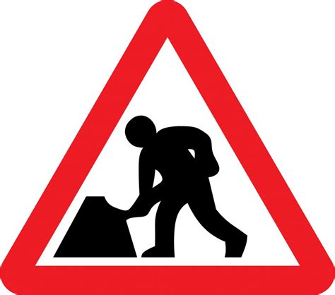 Men at work road sign - Road Traffic Temporary Warning > Warning - We ...