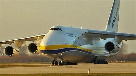 Antonov An-124 Landing at Leipzig/Halle Airport (Germany) - YouTube