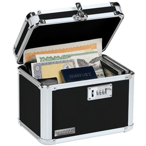 Vaultz Locking Personal Storage Box Black in the Chest Safes department ...