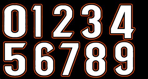 Cincinnati Bengals Number Set | Stunod Racing