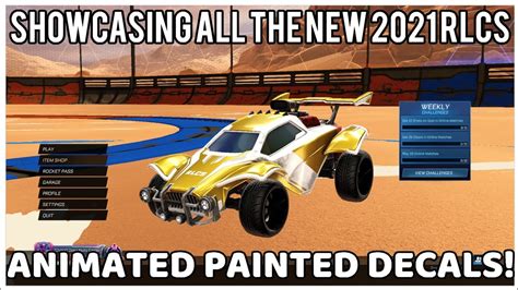 SHOWCASING ALL NEW OCTANE RLCS 2021 - 22 DECALS IN ROCKET LEAGUE! - YouTube