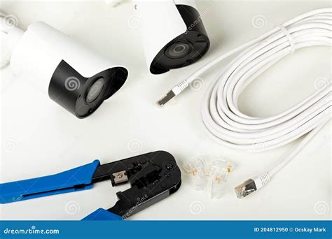 Security camera setup stock photo. Image of privacy - 204812950