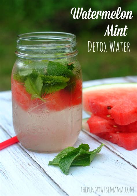 Watermelon Mint Detox Water – The PennyWiseMama