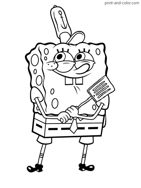 spongebob squarepants coloring pages | Print and Color.com