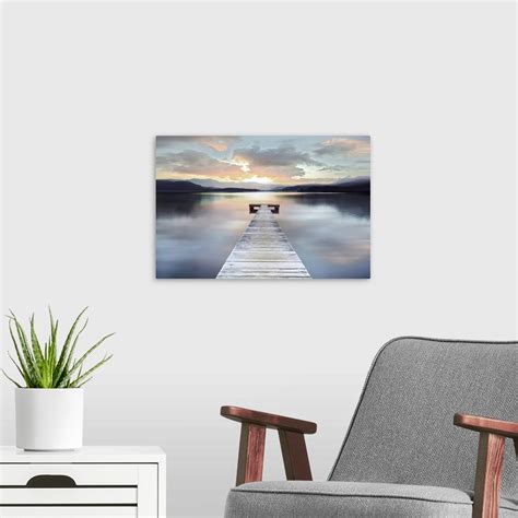 Sunrise Lake Dock II Wall Art, Canvas Prints, Framed Prints, Wall Peels | Great Big Canvas