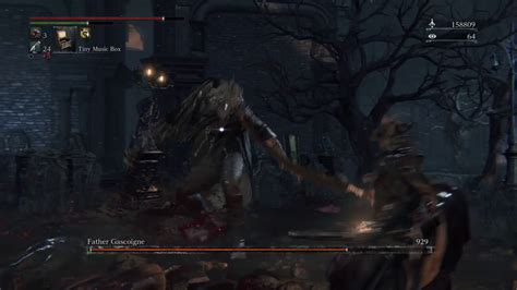 Bloodborne Father Gascoigne (Beast Form) Bossfight #2 - YouTube