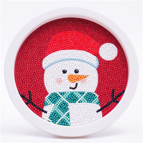 Globleland DIY Christmas Theme Diamond Painting Kits For Kids, Snowman