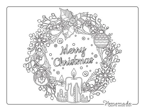 Intricate Christmas Coloring Pages