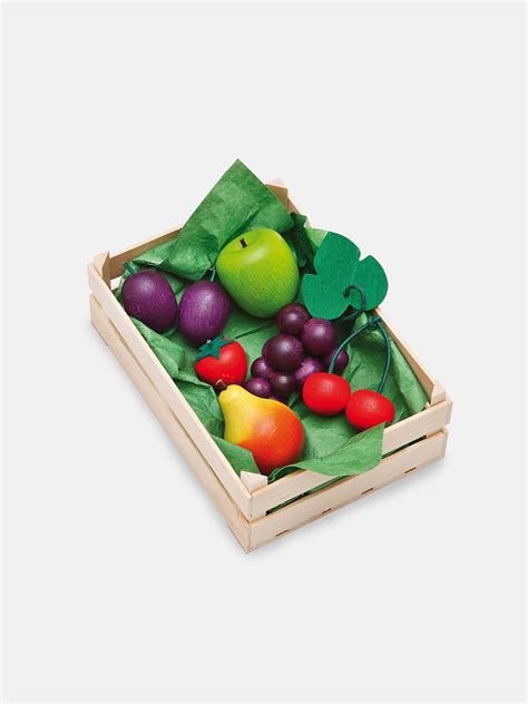 Wooden Fruit Play Food Set - Moon Picnic