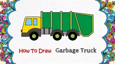 How to draw Garbage Truck || How to draw Garbage Truck Step By Step || Cool Colors - YouTube