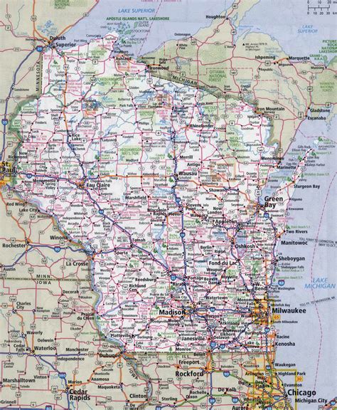 Hwy 33 Wisconsin Map - London Top Attractions Map