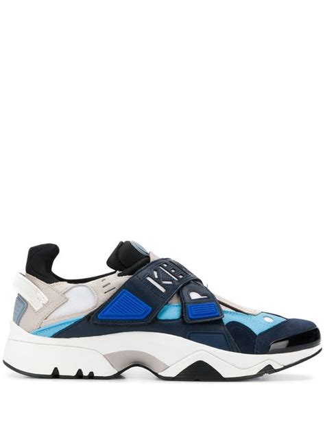 Kenzo Men's New Sonic Grip-strap Sneakers In Blue | ModeSens | Sneakers ...