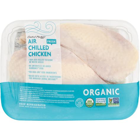 Central Market Organic Air-Chilled Split Chicken Breast - Shop Chicken at H-E-B