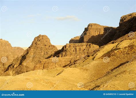 Desert Mountain Landscape, Jordan Stock Photo - Image: 64585210