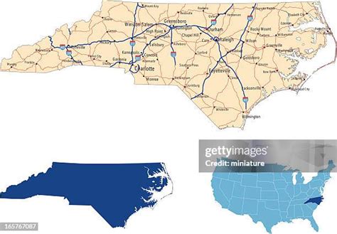 North Carolina Road Map Photos and Premium High Res Pictures - Getty Images