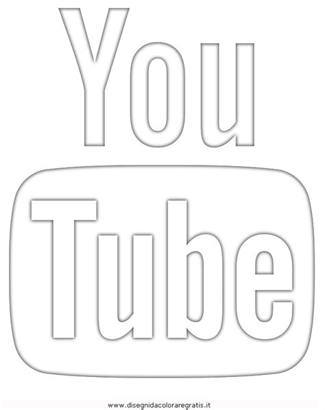 Youtube Logo Coloring Pages Sketch Coloring Page