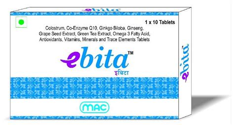 Ebita by Mac Medilife Pvt. Ltd., ebita health supplement, INR 199 / Box ( Approx ) | ID - 5595828