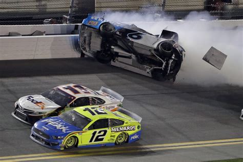 Denny Hamlin wins crash-marred Daytona 500; Ryan Newman hospitalized ...