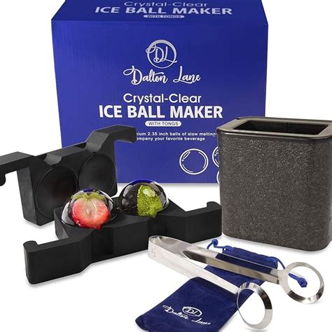 Amazon.com: Crystal Clear Ice Ball Maker - Dalton Lane's Ice Ball Mold makes Two Premium Crystal ...