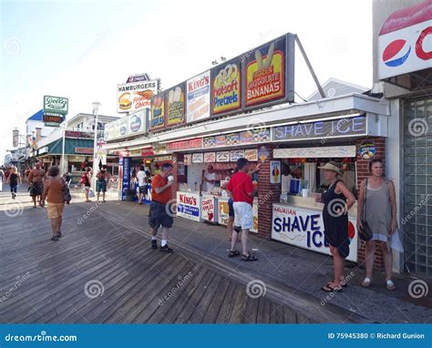 Boardwalk Food in Ocean City Maryland Editorial Image - Image of fast ...