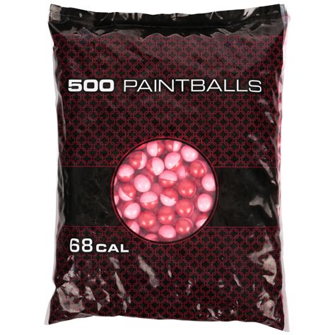 Spyder Premium Grade Metallic Red/Pink shell and Pink Fill .68 Caliber Paintballs 500 ct Box ...