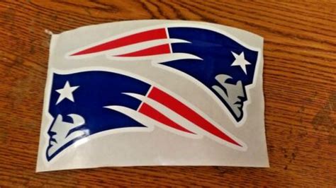 NFL NEW ENGLAND PATRIOTS HELMET STICKERS 2 PER SHEET 6"X 3" EACH NICE ! DECALS | eBay