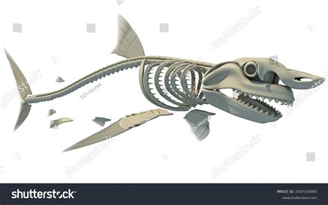 Great White Shark Skeleton 3d Rendering Stock Illustration 2187316083 | Shutterstock