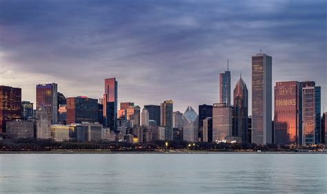 Adler Planetarium Skyline view, Chicago, USA