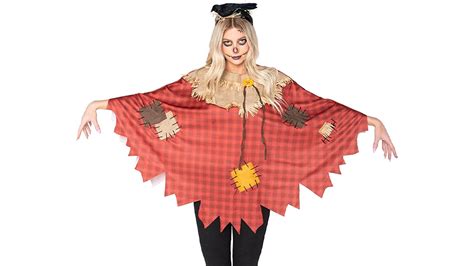 Scarecrow Costume Scarecrow Poncho For Women Scarecrow Hat Women Halloween Costumes Scarecrow ...