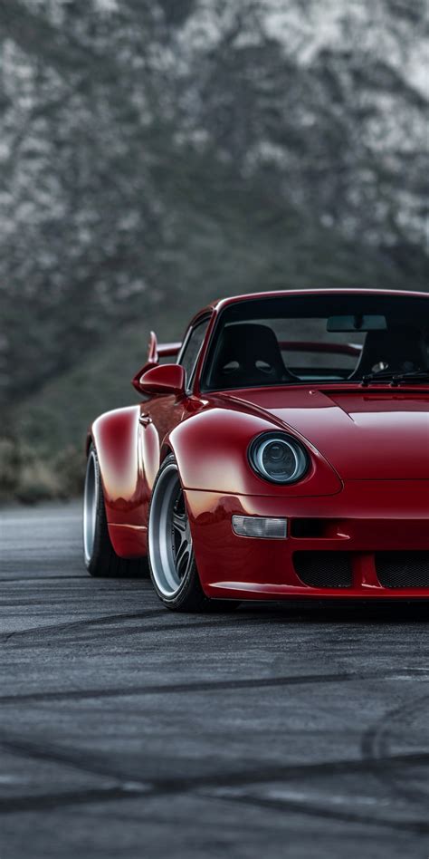 Download wallpaper 1080x2160 classic car, red porsche 911, honor 7x ...