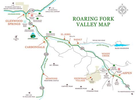 Roaring Fork Valley Map