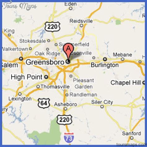 Greensboro Map - ToursMaps.com