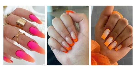 Neon Orange Nails: 20 Ideas for an Electric Mani - Beauty Revival