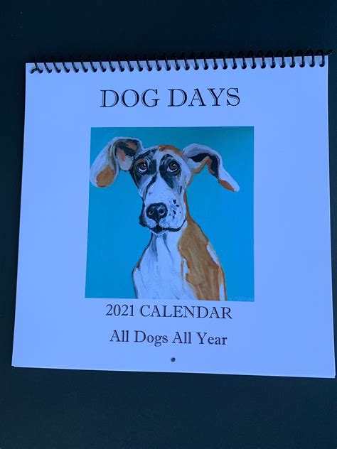 Dog Days 2021 Calendar With Original Artwork Limited Edition | Etsy