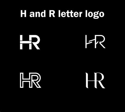H and R letter logo Hr Logo, Wallpaper Doodle, Architecture Poster, How ...