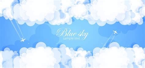 Blue sky with clouds Royalty Free Vector Image