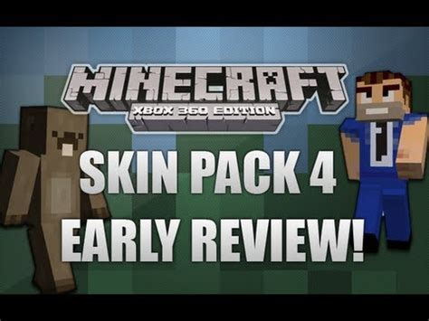 Minecraft Xbox 360 - Skin Pack 4 Review Of All 45 Skins - Early Code From 4jStudios! - YouTube