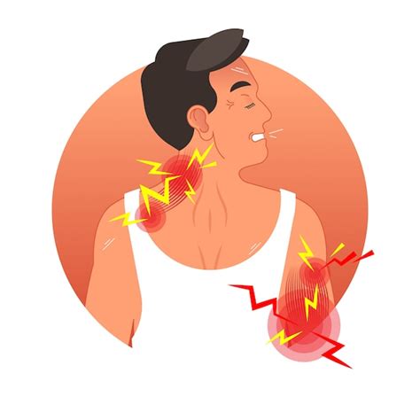 Premium Vector | Muscles pain concept vector illustration