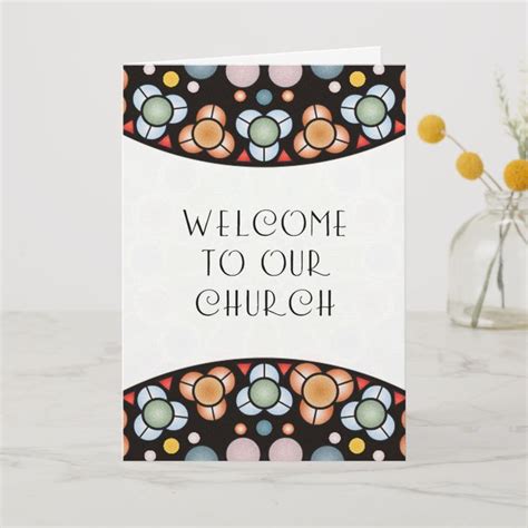 Welcome to Our Church Card | Zazzle | Welcome card, Card template, Cards
