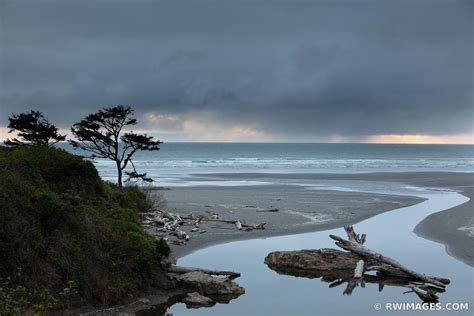 Framed Photo Print of KALALOCH BEACH OLYMPIC NATIONAL PARK WASHINGTON PACIFIC NORTHWEST SUNSET ...