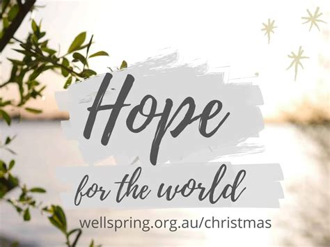 Hope at Christmas 2020 – Wellspring Anglican Church