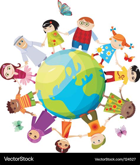 Children of the world Royalty Free Vector Image