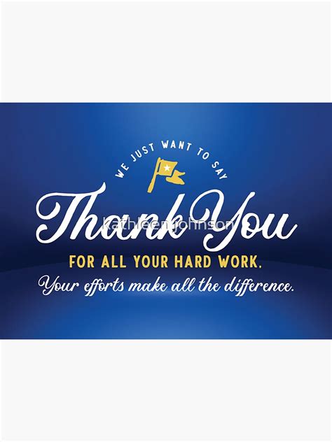 "Employee Thank You for All Your Hard Work" Sticker for Sale by ...