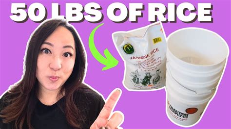 What 50 lbs of RICE 🍚 in 5-gallon BUCKETS Looks Like - YouTube