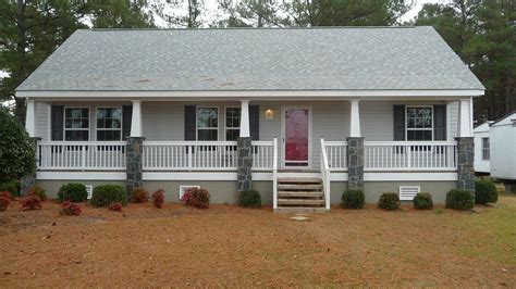 Full porch on a Cape Cod modular | Manufactured home porch, Porch ...