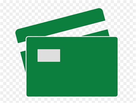 Green Cards Icon - Credit Card Png Green, Transparent Png - vhv