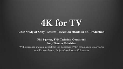 4K for TV