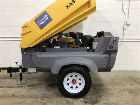 Atlas Copco 185 CFM Tow Behind Air Compressor For Sale Towable Tools