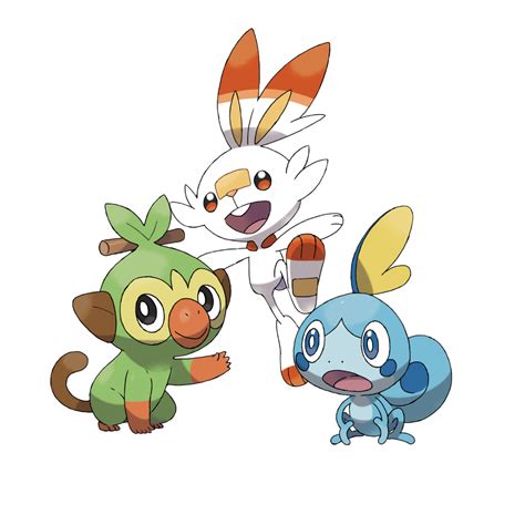 Pokemon Images: Pokemon Gen 8 Starters Evolutions Official