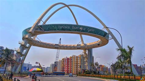 Biswa Bangla Gate ( Hanging Restaurant ) - Newtown, Kolkata - YouTube